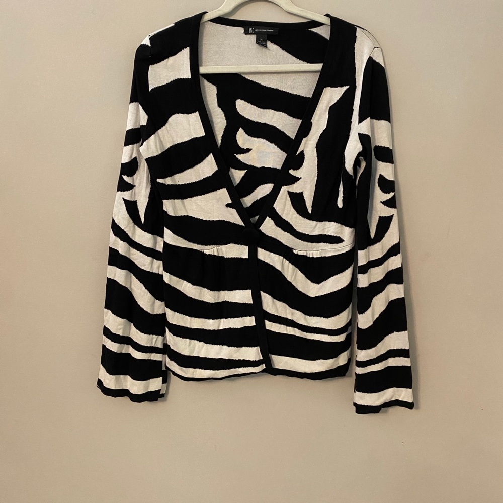INC animal print sweater